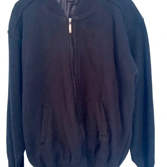 Men’s KARDELEN Collection Wool Full Zip Sweater Jacket Made in Turkey Size 2XL